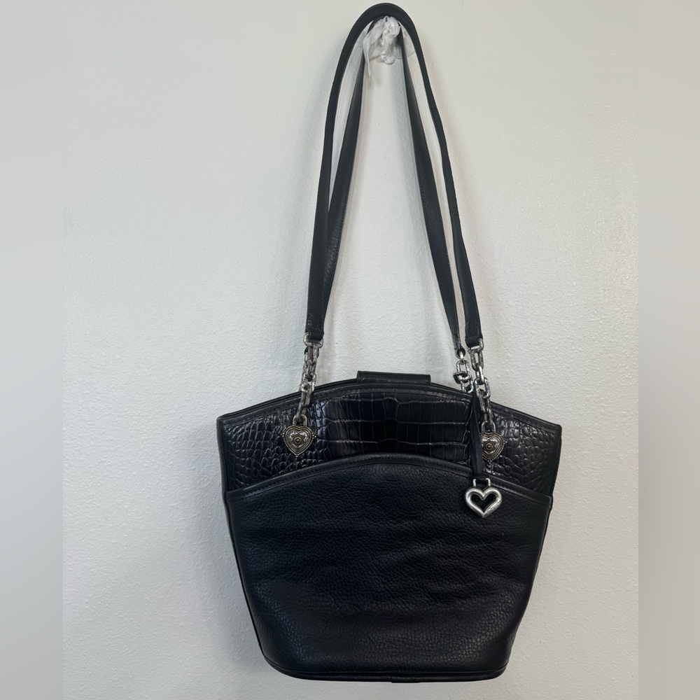 Brighton vintage Shoulder Bag with Heart Accents